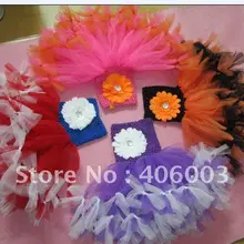 6 шт./лот смешанные Цвет Хэллоуин ручной юбка-пачка для малышей платье Новое поступление Платья для малышей