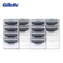Бритвы Лезвия Gillette Mach 3 Безопасности Лезвие Бритвы Головка Для Мужчин Лица Бритья лезвия (6 Baldes * 2) абсолютно Лезвие Бритвы