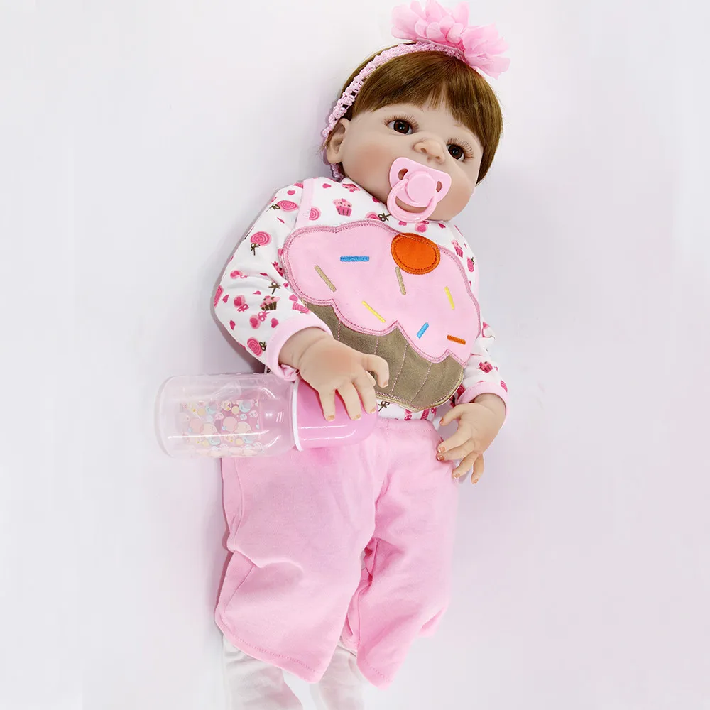 BeBe Кукла Reborn Girl силиконовая кукла Reborn Baby игрушки 55 см Кукла Reborn игрушка Реалистичная пупсик для детский праздничный подарок