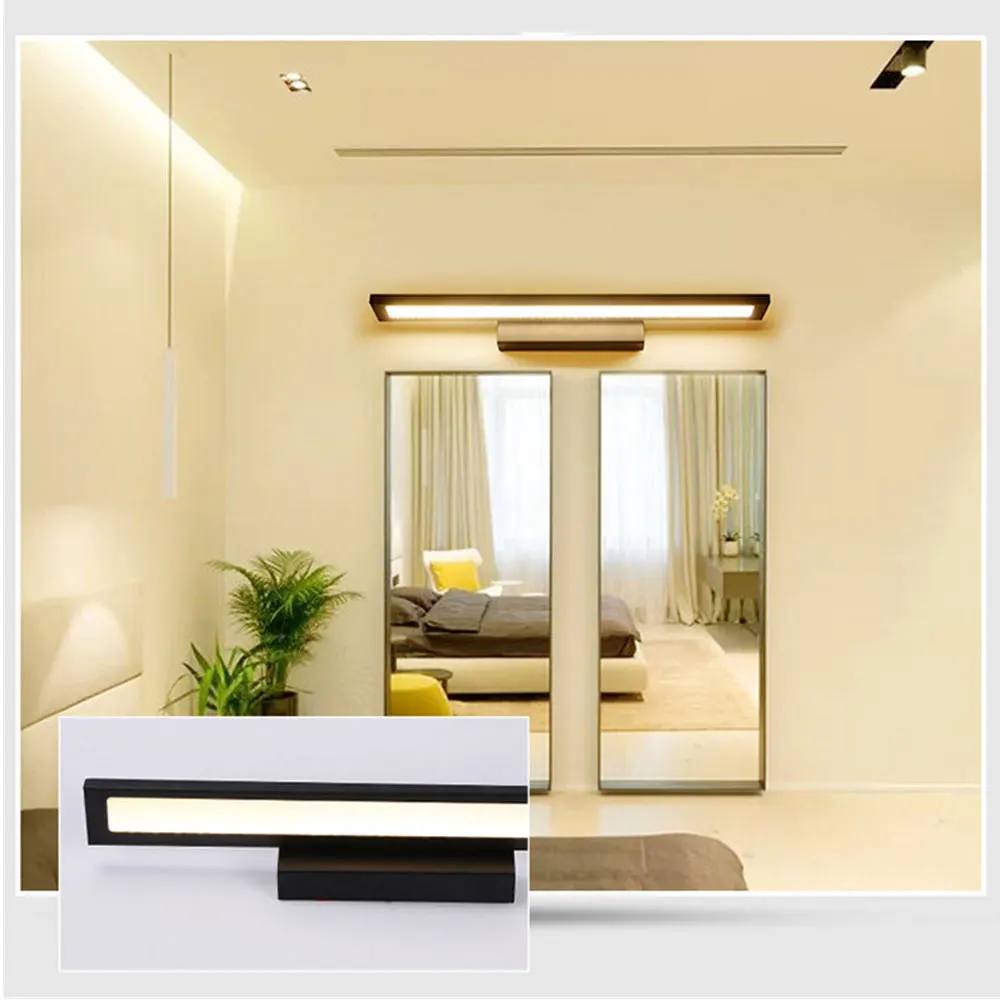 Современный минималистичный светодиодный настенный светильник, зеркало для ванной, передний настенный светильник, 5 Вт, 8 Вт, 11 Вт, зеркальный светильник для шкафа, AC85-265V