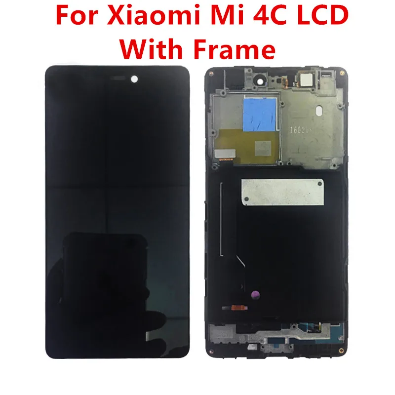 Для Xiaomi Mi 4C ЖК-дисплей с рамкой кодирующий преобразователь сенсорного экрана в