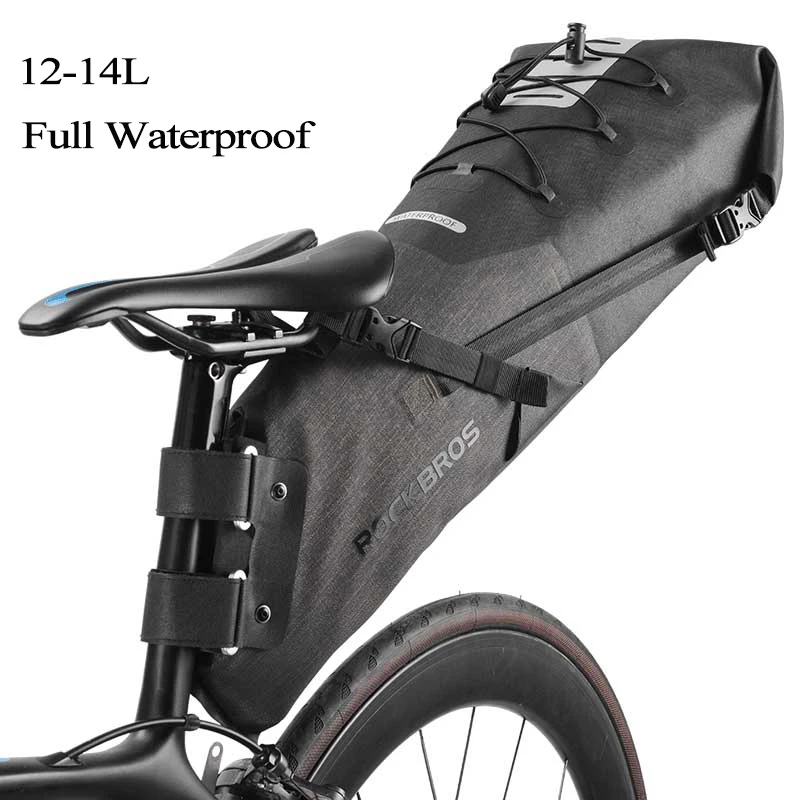 Rockbros, водонепроницаемая велосипедная сумка, велосипедная Передняя сумка, корзина на руль, верхняя труба, сумка для путешествий, велосипедная сумка на заднее сиденье, сумка на седло, аксессуары
