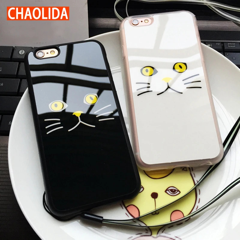 CHAOLIDA Free Shipping Cat Phone Case for Apple Iphone X 6 6s 7 8 Plus TPU Soft Cellphone Cover Silicone Drop |