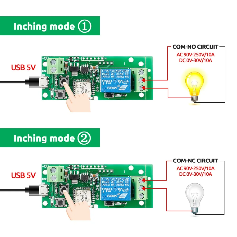 Sunfoader DC 5 V переключатель беспроводной релейный модуль Умный дом беспроводной переключатель управления Лер с приложением для контроля