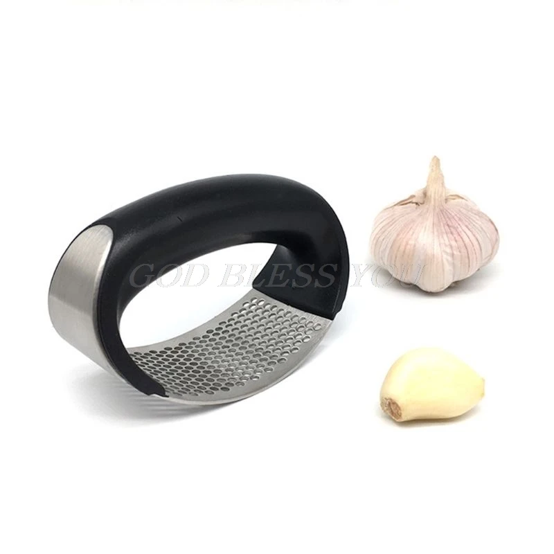 

Stainless Steel Manual Garlic Presses Rocker Crusher Squeezer Masher Rocking Chopper Kitchen Gadgets Tool