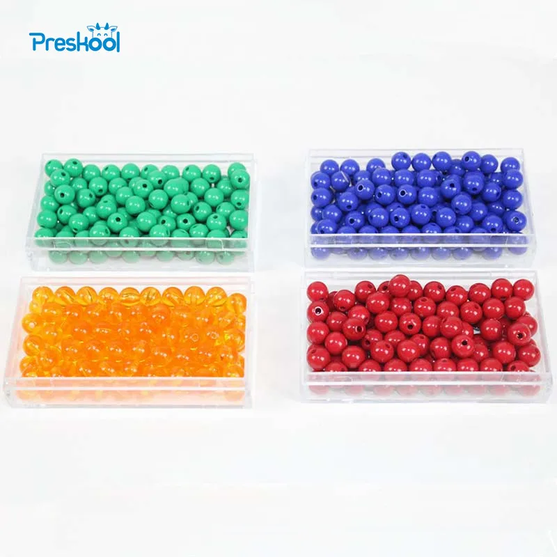 

Montessori Kids Toy The Beads Partial Shipments 100 Pcs Preschool Brinquedos Juguets
