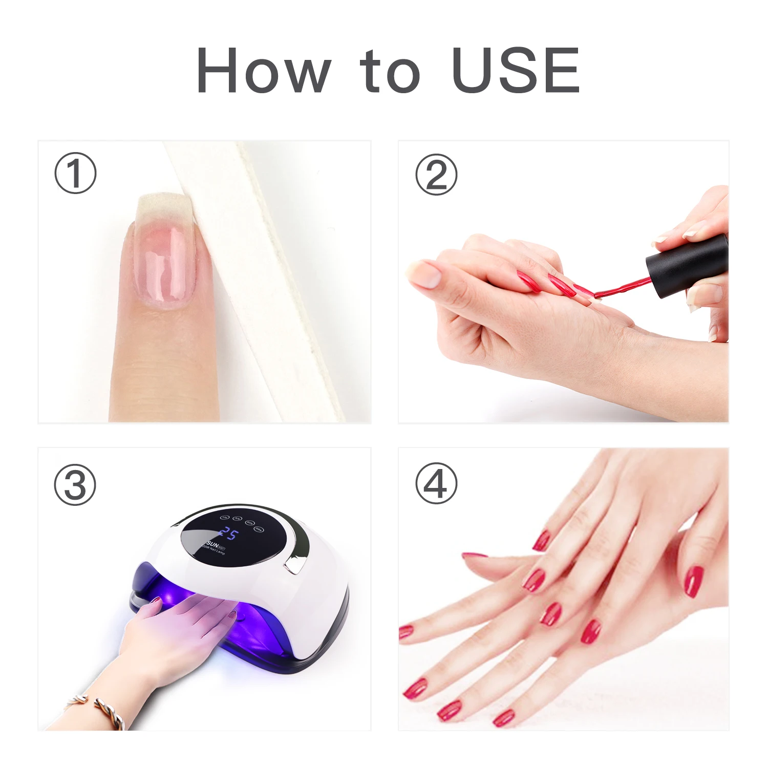 Lâmpada de Gelo para Manicure Lâmpada do Unha Lâmpada de Secagem para Gel Led para Secador de Unhas Lâmpada w Gel Verniz Sun Bq5t uv 120 7 High Quality Beleza e saúde