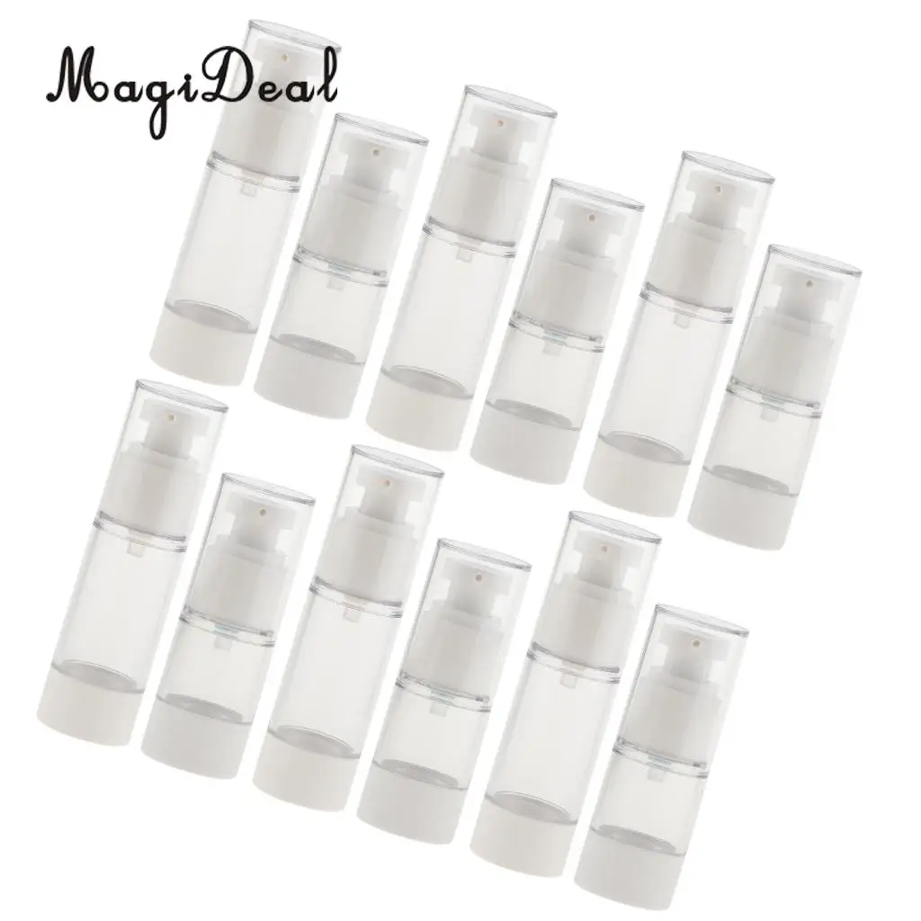 6 Pieces Empty Beauty Moisturizing Vacuum Spray Bottle Scent Pump Sprayer 15 / 30 ml for Women Daily Use