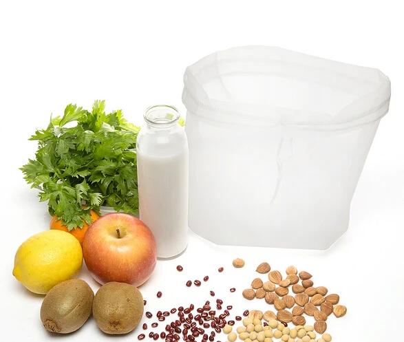 

30X30CM Nut Milk Filter Bag Kitchen Sprout Bag Commercial Grade Juices Strainer Filter Bag with Top Draw String