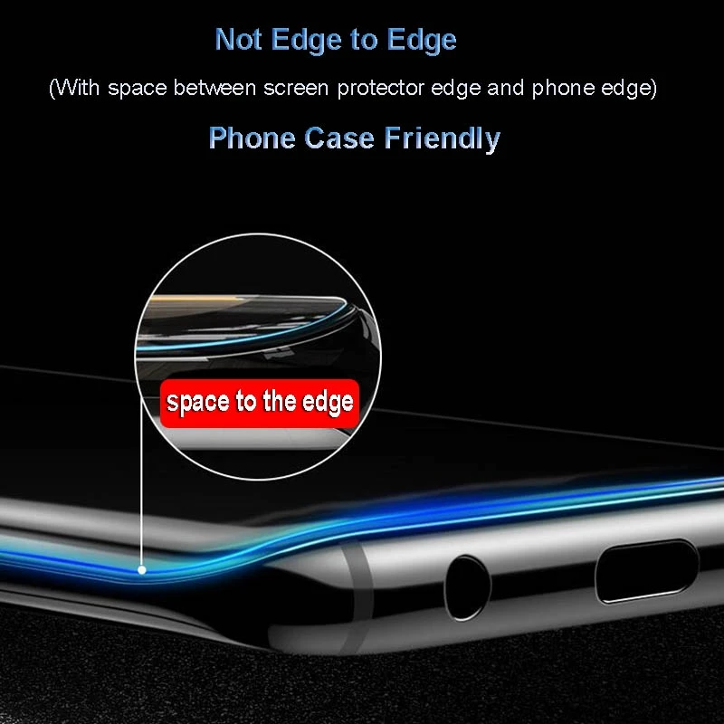 Закаленное стекло с УФ клеем для Samsung Galaxy S8 S9 S10 S11 Plus S7 Edge Note 8 9 2 шт./компл.|Защитные