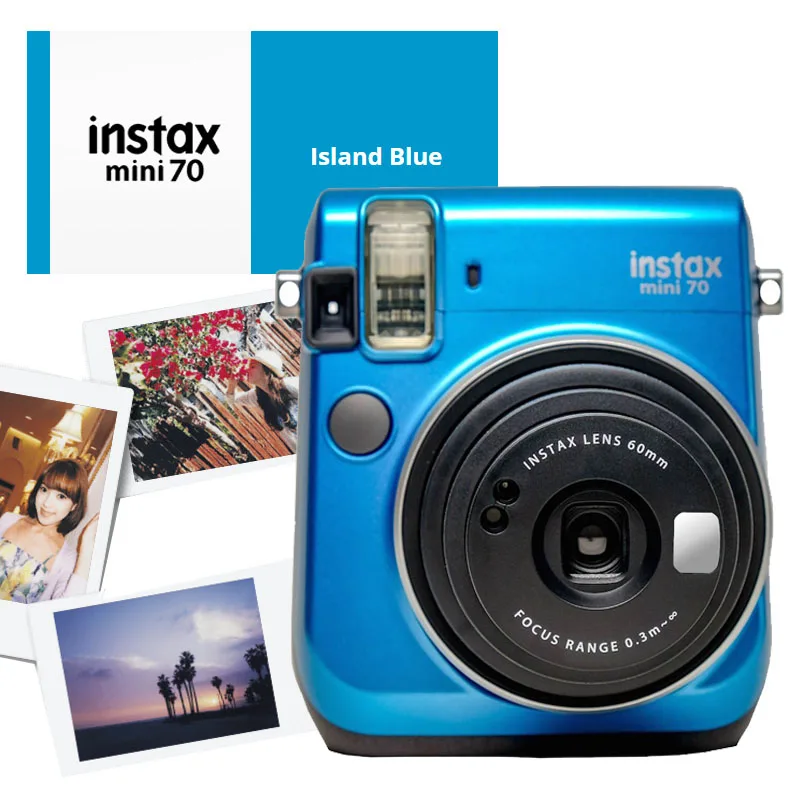 Мгновенная фотокамера Fujifilm Instax Mini 70 6 цветов красный черный синий желтый белый
