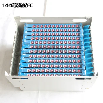 

144 core Pull type optical fiber distribution frame SC/FC ODF port Rack Mounted fiber patch panel with pigtail and flange
