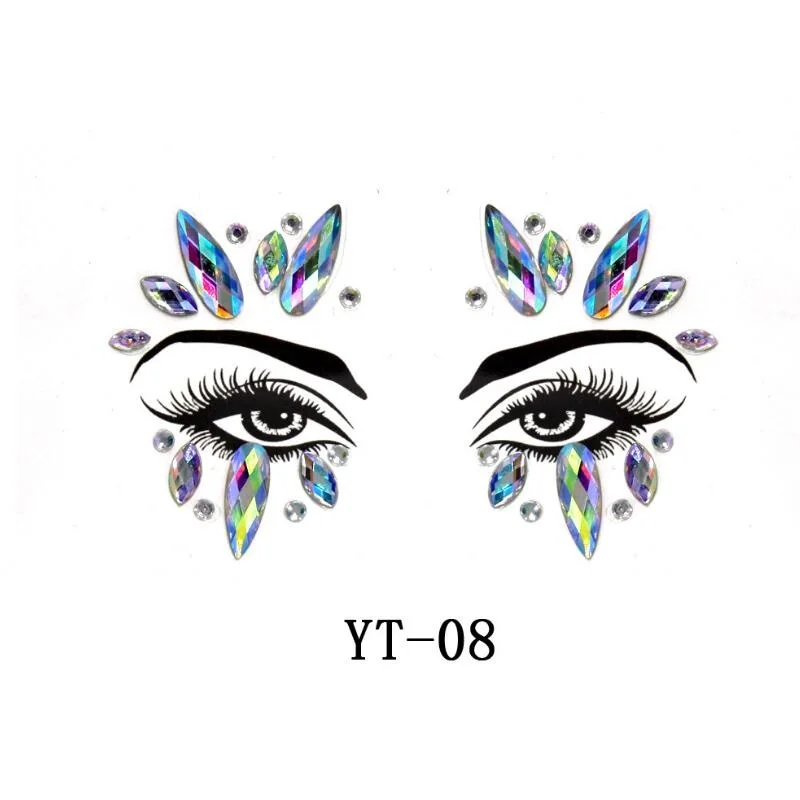 Fg01 Make Up Face Gems Sticker Diy Rhinstone Ideas For Party Punk And  Having Rocks Fun - Temporary Tattoos - AliExpress