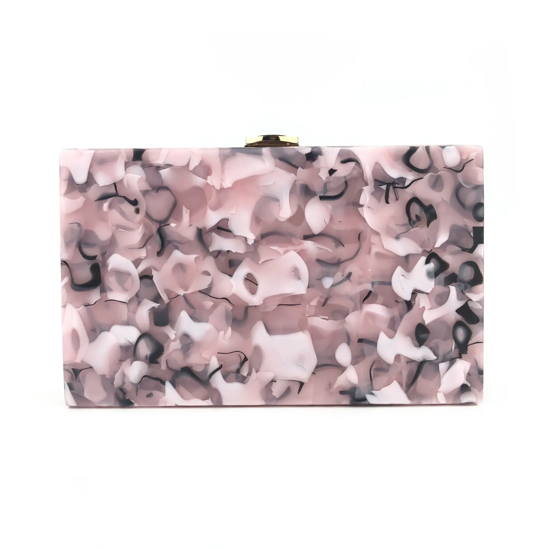 Pink Мраморная сумка через одно плечо для банкета, вечерняя Bolsa Feminina Amelie, сумка-мессенджер, женские сумки, акриловая коробка, клатчи с клапаном - Цвет: Pink
