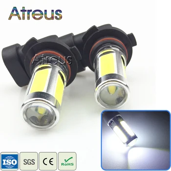 

Atreus 2Pcs Car LED 9005 25W COB LED White Front Fog Lamp Bulb Auto Car Park Brake Fog Light 12V DRL with Lens Accessories