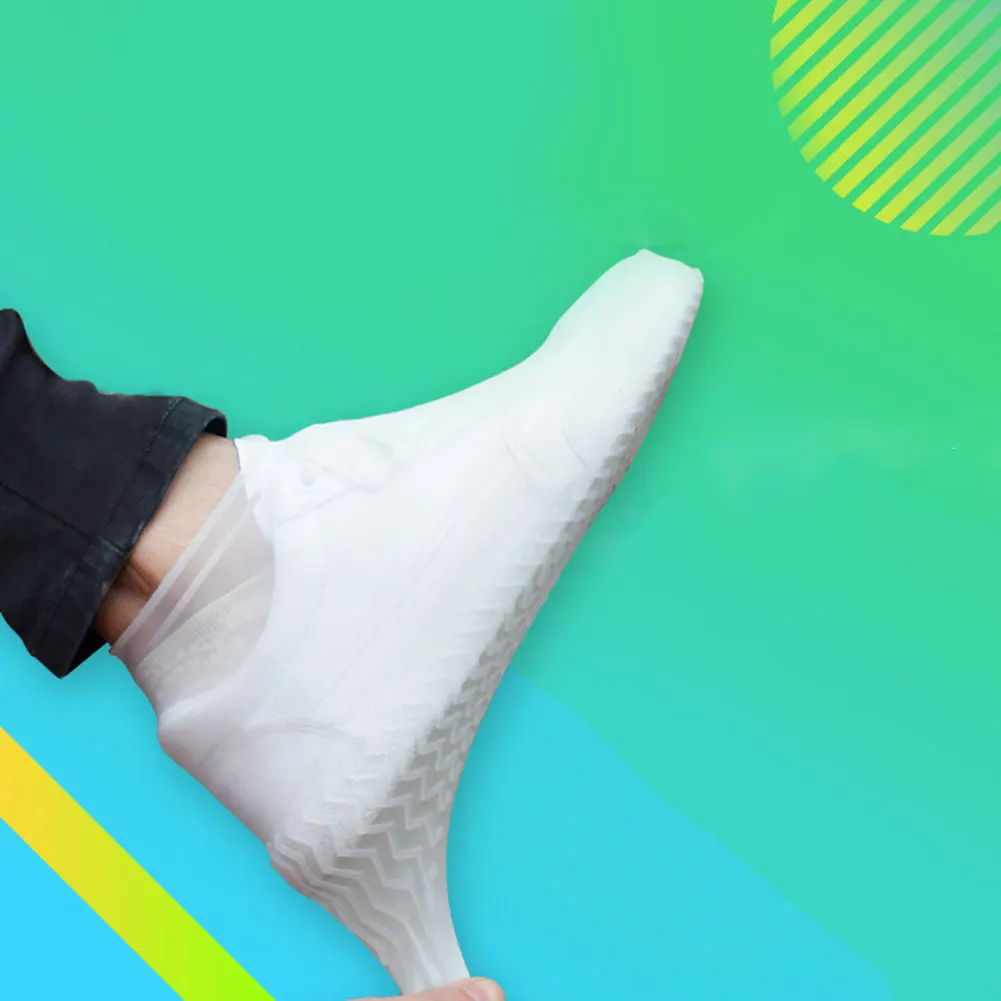 

1 Pair Creative New Reusable Shoes Covers Waterproof Silicone Shoes Protectors for Indoor Outdoor LXY9 MA20