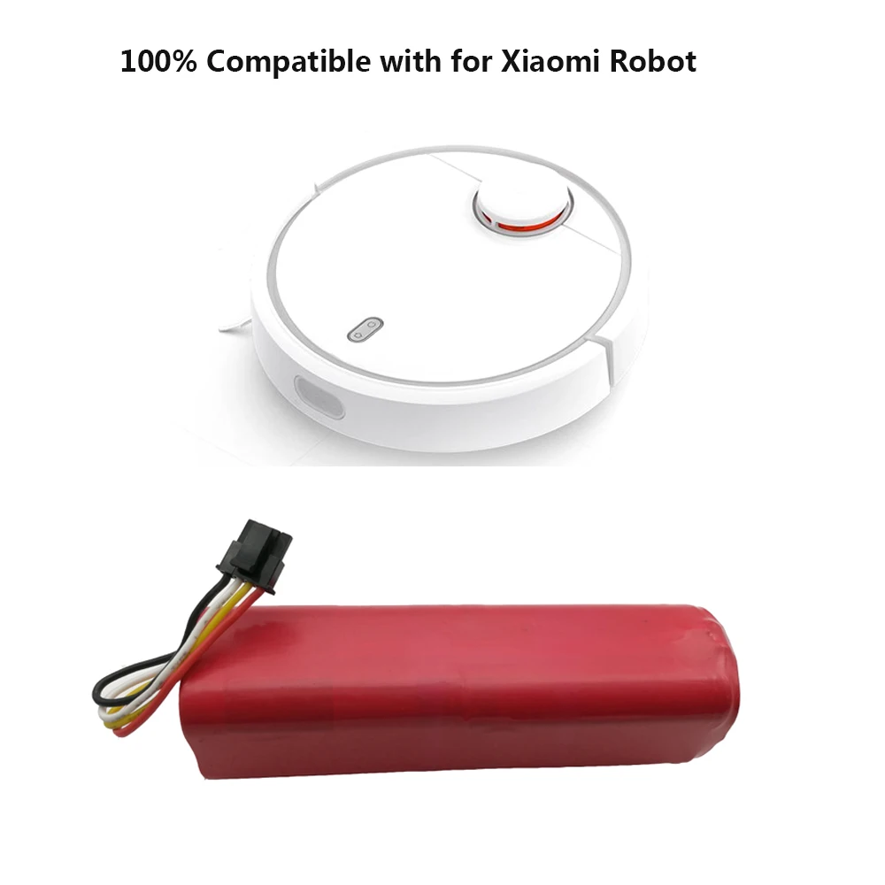 Аккумулятор литий ионный 5600 для робота пылесоса xiaomi mi 18650 мАч|Перезаряжаемые