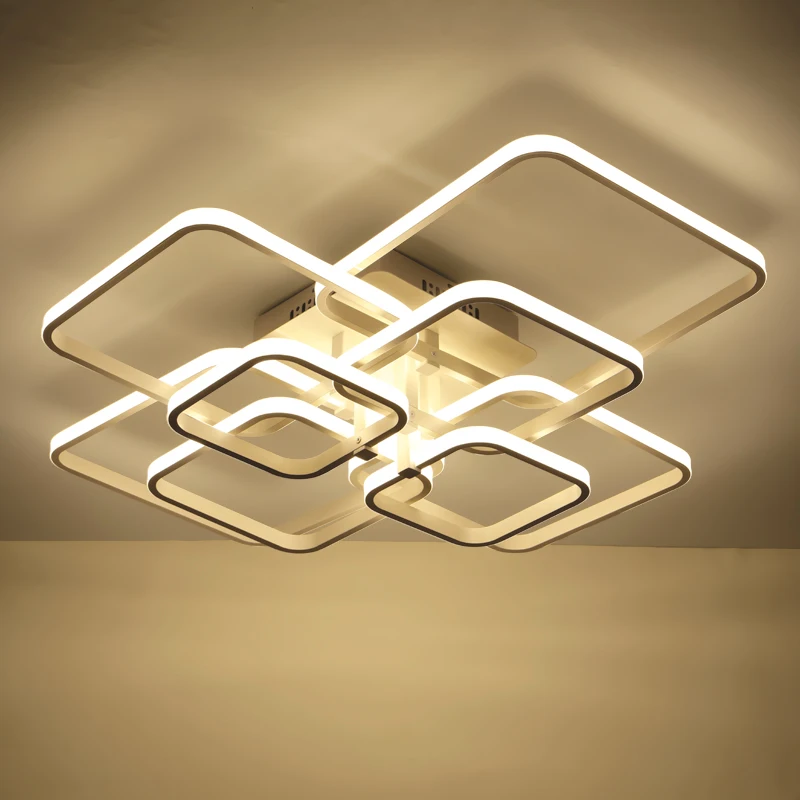 Современная светодиодная люстра с акриловыми лампами потолочные аксессуары