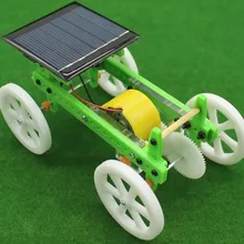 Игрушки на солнечной энергии DIY Технология науки Наборы Солнечный игрушечный автомобиль четыре колеса автомобиля модель образования научно-исследовательских игрушки для экспериментов
