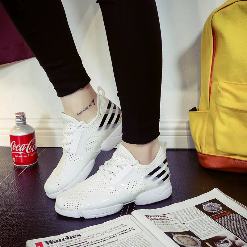 

2017 Korean manufacturers selling candy color fluorescence in summer and autumn leisure shoes breathable