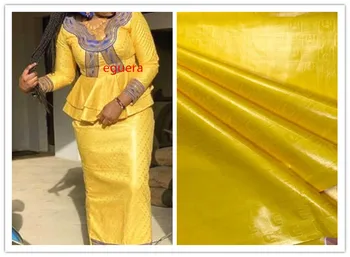 

bazin riche 2018 nouveau yellow lace jacquard fabric glitter atiku fabric for men basin riche 5yard/lot 5808#