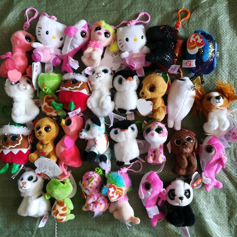 

10pcs/20pcs Ty Beanie Boos Plush Toy Doll Cute Animal Cute Dog Gilda the Flamingo Bird kangaroo Dinosaur 4"-5" 11cm-13cm