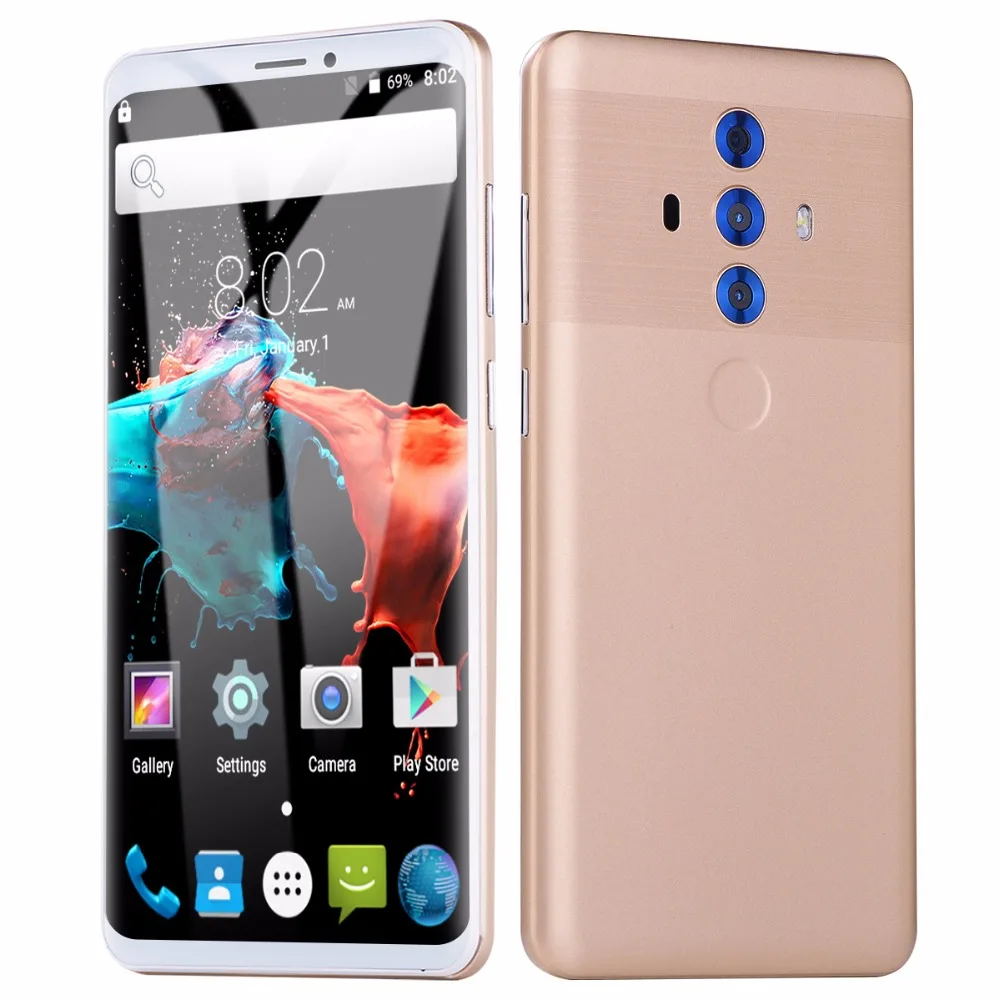 DHL, быстрая, сотовый телефон GuoPhone mate 20, четыре ядра, Android 6,0, 5,8 дюймов, ips, 854x480, 512 МБ ram, 4 Гб rom, две sim-карты, две камеры
