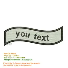 Новое пользовательское имя 3D железные Parches для одежды ручная вышивка аппликация Bordados Экологичная Вышитая Логотип патч