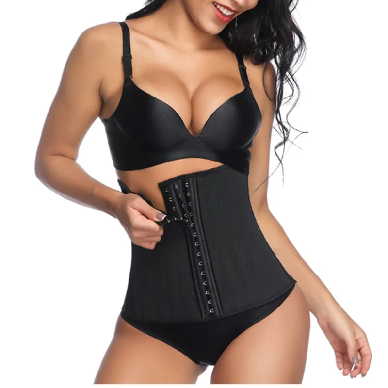 Латексный тренажер для талии утягивающий латексный ремень моделирующий ремень колумбийский пояс для тела shaper латекс 25 железные косточки корсет Reductora shaper