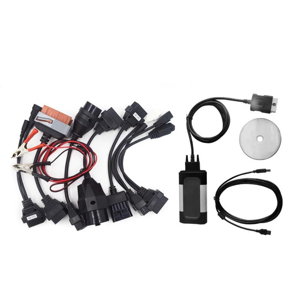 

Professional Auto Car Bluetooth TCS CDP Pro Plus for Autocom OBD2 Diagnostic Tool + 8Pcs Car Diagnostic Cables Set Drop Shipping