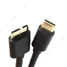 0.5M 1M 1.8M USB 3.1 ประเภท-C ถึง USB 3.0 สาย Micro B ชาย Connector Fast data Sync สายไฟสำหรับ Macbook ภายนอกไดรฟ์ฮาร์ดดิสก์ PC(China)