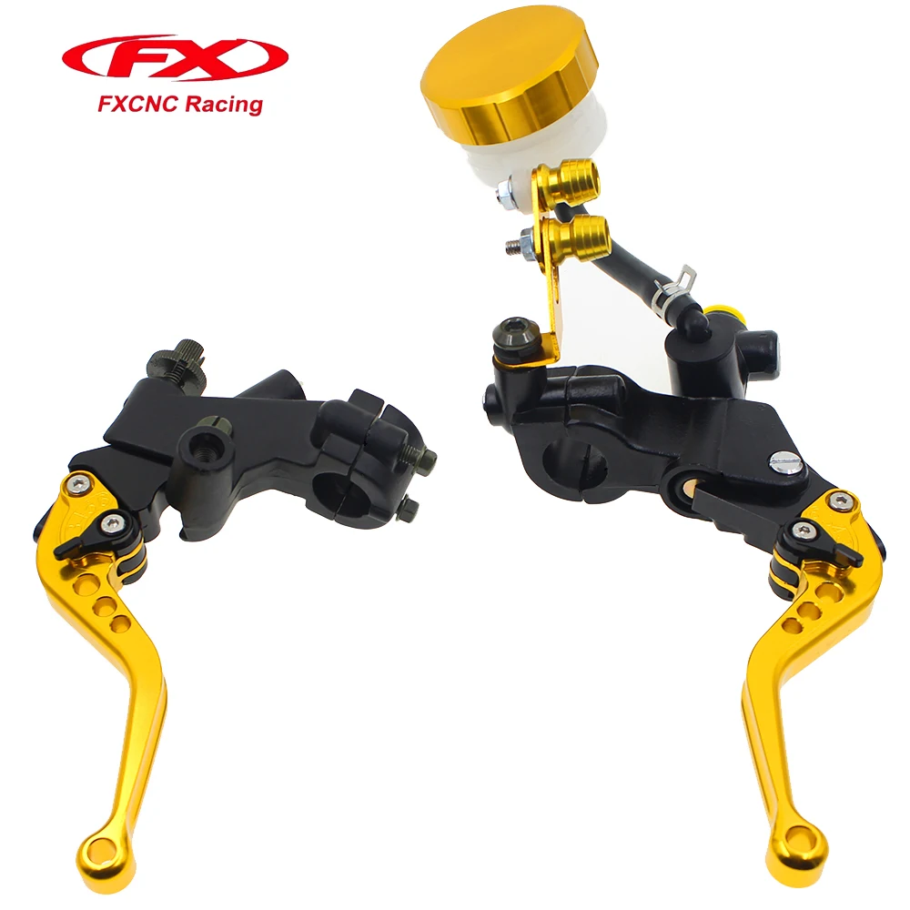 FX CNC 7/8 22MM 8 Color Hydraulic Motorcycle Brake Cable Clutch Set For