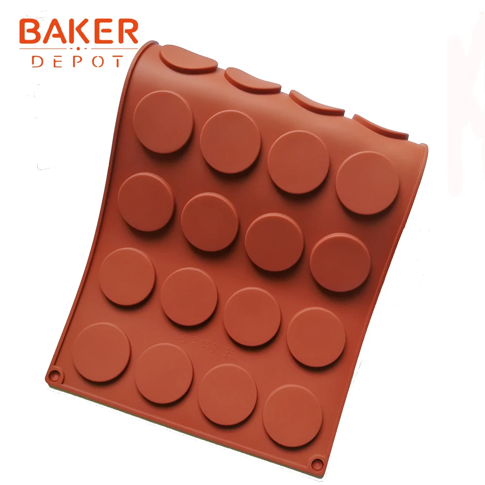 BAKER DEPOT силиконовая форма для шоколадных кондитерских изделий для выпечки круглого печенья инструмент для выпечки торта форма для печенья конфеты клейкий помадка форма