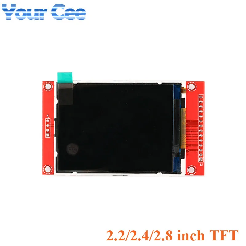 2,2/2,4/2,8 дюйма Цвет TFT ЖК-дисплей Дисплей модуль 240*320 Интерфейс SPI Drive ILI9341 с SD Держатель для карт 2,2 "2,4" 2,8"