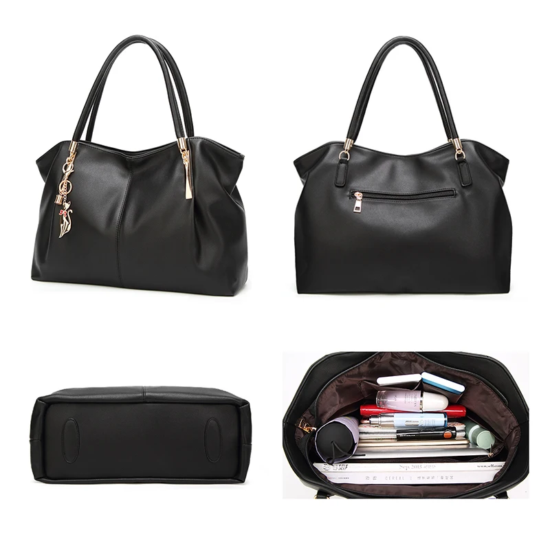  FUNMARDI 2019 Luxury Women Handbags PU Leather Women Bags Brand Designer Top-handle Bag Ladies Shou