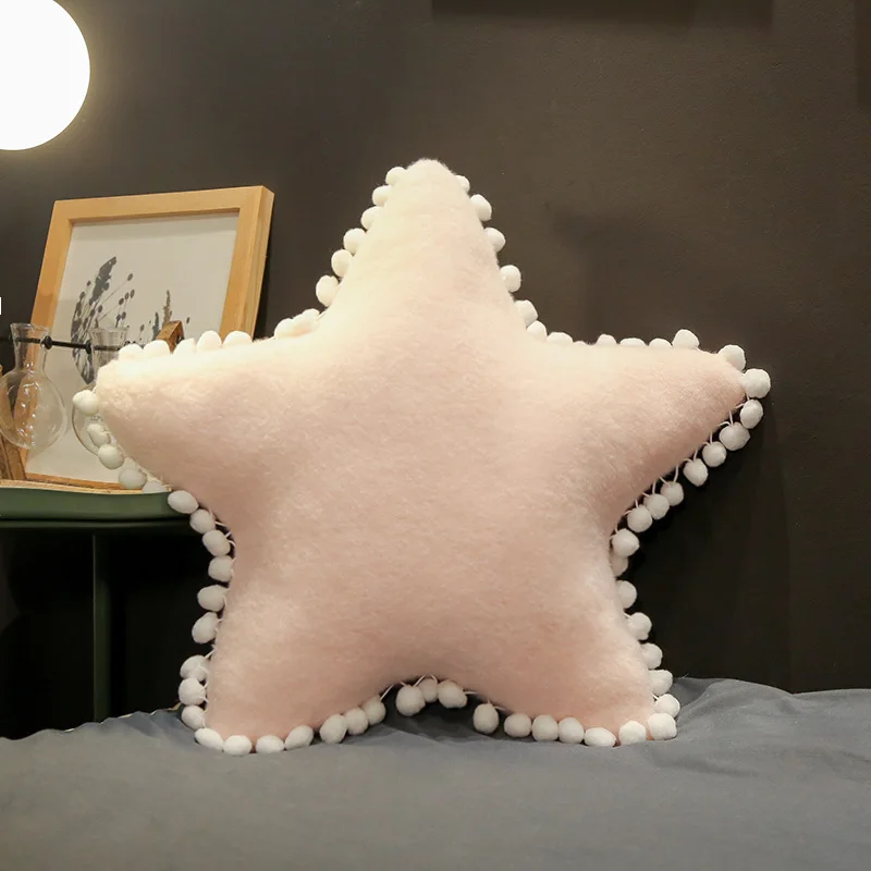 Lucky Boy Sunday Cloud Moon Star Crown Plush Pillow Soft Cushion Kids Pillow Sofa Home Decor Birthday Gift - Цвет: pink star