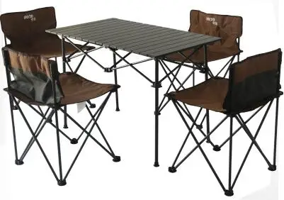 5 шт) Открытый Портативный Кемпинг столик для Пикника Складной стул наборы стол стулья набор