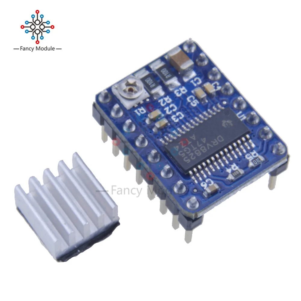 

3D Printer Step Stick DRV8825 Stepper Motor Driver Module Reprap 4 Ramps 1.4 PCB Board For RUMBA Replace A4988 Heatsink