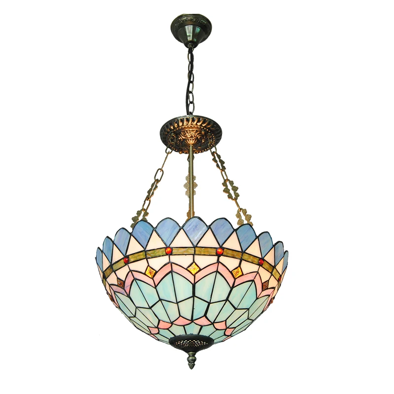 Stained Glass Pendant Light Pencahayaan 