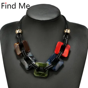 

Find Me 2020 fashion power Leather cord statement necklace & pendants vintage weaving collar choker necklace for women Jewelry