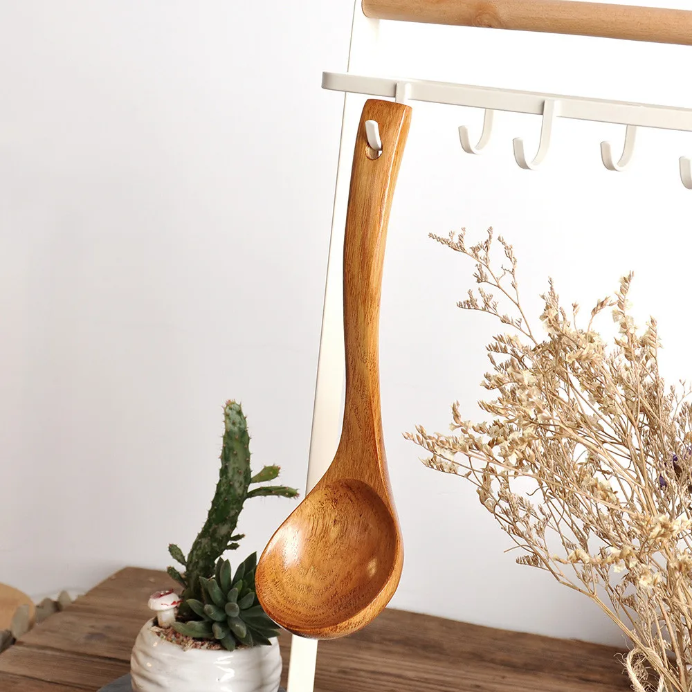 

Wooden Spoon Bamboo Kitchen Cooking Utensil Tool Soup Teaspoon Catering Spoon Soup spoon kitchen accessories cooking utensils