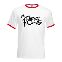 My Chemical Romance hit collar tops 2017 Fitness tshirt summer men short sleeve t-shirt Cotton contrast brand clothing