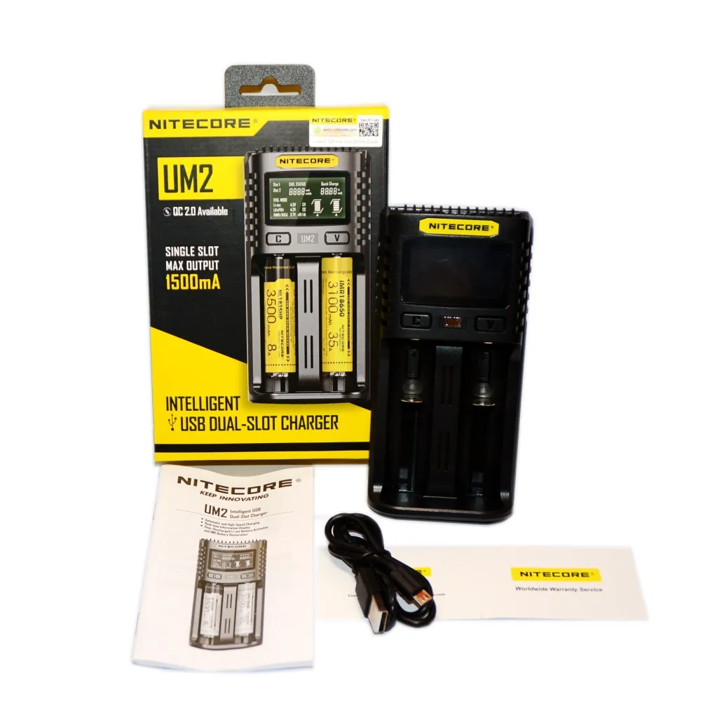 NITECORE Battery Charger For Li-ion/IMR/INR/ICR/LiFePO4 Batteries