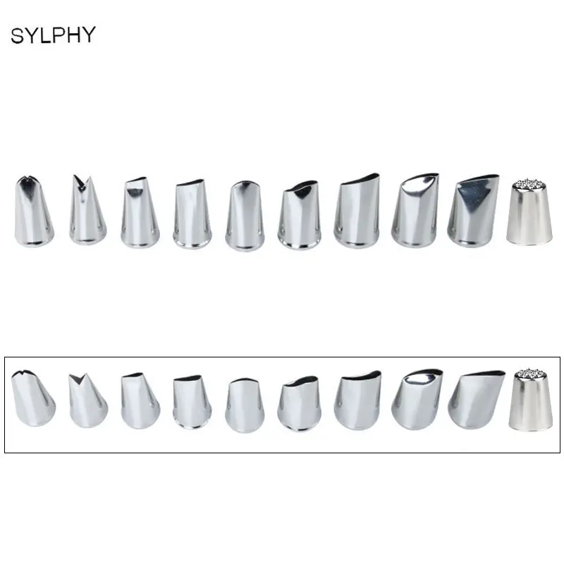 SYLPHY 10 шт. насадки для украшения тортов Набор насадок Украшения Розовой травы