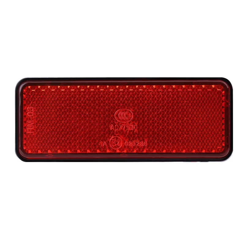 Treyues 1pc Motorcycle Truck ATV Red 24LED Rectangle Reflector Tail Brake Stop Light 2.4W 2.3A For Scooters ATVs Moped Bicycles