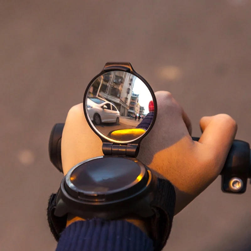 

360 degree rotating mirror ABS bicycle rearview mirror riding rotation anti-comfort durable outdoor riding rearview mirror