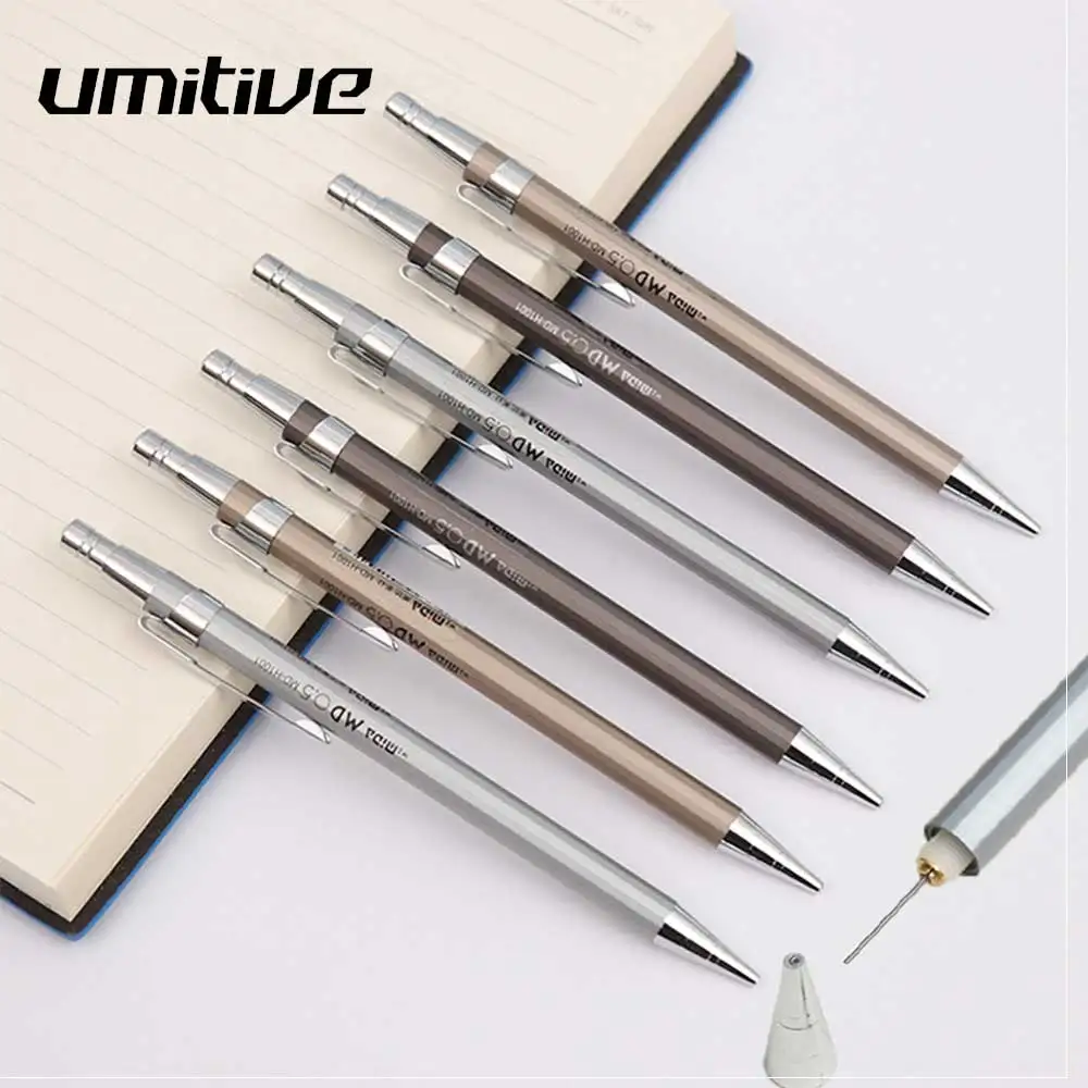 

Umitive0.5mm Metal Automatic Pencil Creative Activity Mechanical Pencil For Kids Writing School Supplies Stationery Random Color