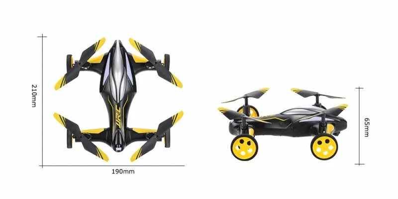 H23 2,4G 4CH 6-axis Gyro воздух земля летающий автомобиль Радиоуправляемый Дрон RTF Квадрокоптер с дистанционным управлением и 3D флип один ключ возврата PK X9