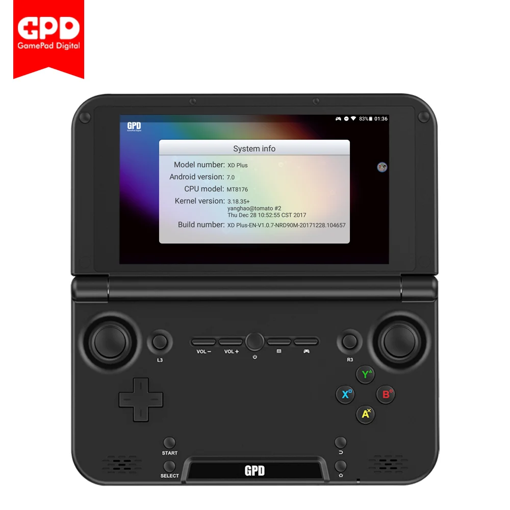 GPD XD Plus Android 7,0 5 дюймов Сенсорный экран 4 ГБ/32 ГБ флэш-памяти, Процессор MTK 8176 гекса-core портативный планшет ПК