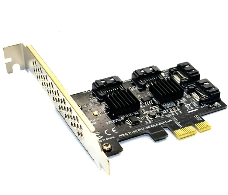PCI Express 1X 4X 8X 16X к SATA3.0 4 портовый SATA III плата адаптера контроллера расширения 6G|Платы расширения| |